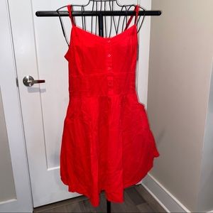 Express red cami dress